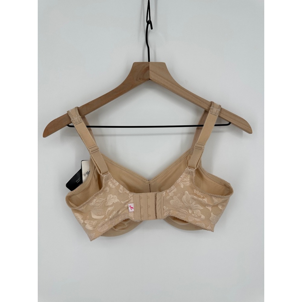 Wacoal Bra Women 36DD Nude Awareness Underwire Full Coverage Jacquard Floral NWT - Picture 4 of 10